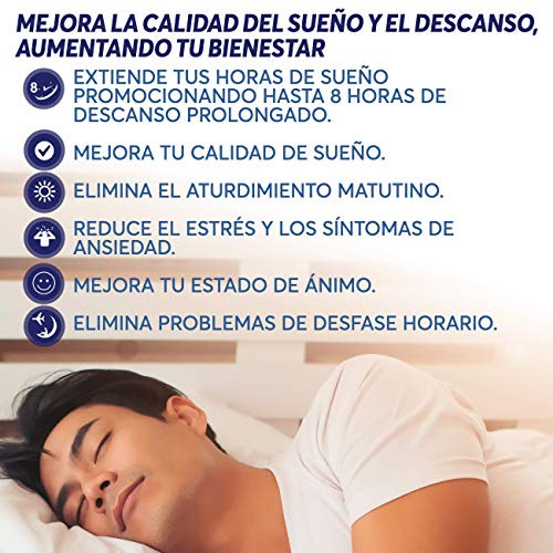 Melatonina pura + L-teanina + vitamina B6 de alta solubilidad | Concilia el sueño rápidamente y descansa sin interrupciones | 8 horas de sueño natural y reparador | No más noches sin dormir | 90 uds.