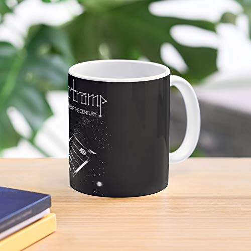 MELIBALI Rock Music Vinyl Band Roll True Album N Crime Supertramp Century Best Mug Tiene 11oz de Mano Hechas de cerámica de mármol Blanco