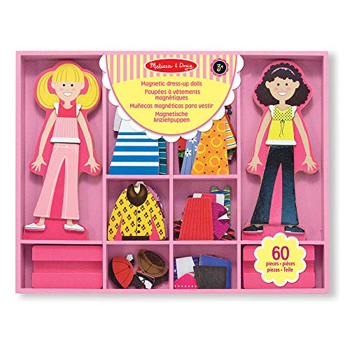 Melissa & Doug - Muñecas magnéticas de madera para vestir (14940) , color/modelo surtido