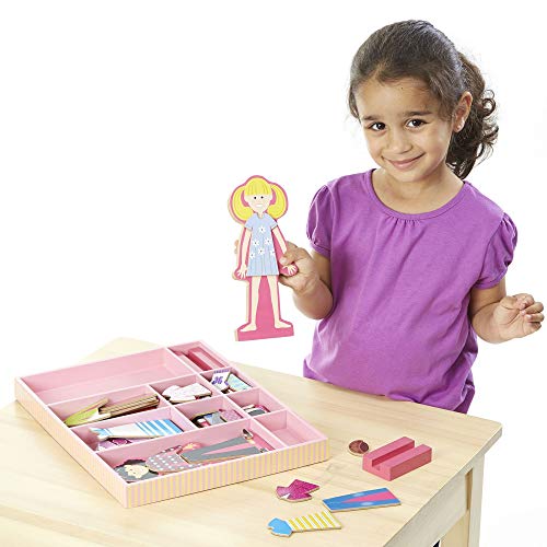 Melissa & Doug - Muñecas magnéticas de madera para vestir (14940) , color/modelo surtido