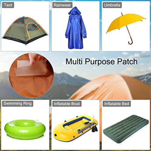 MengH-SHOP Reparación Parches Transparentes Parche de TPU Autoadhesivos Parches para Arreglar Cualquier Fuga de Aire o Pincha Piscinas e Hinchables Carpas 7 * 7cm 10 Piezas