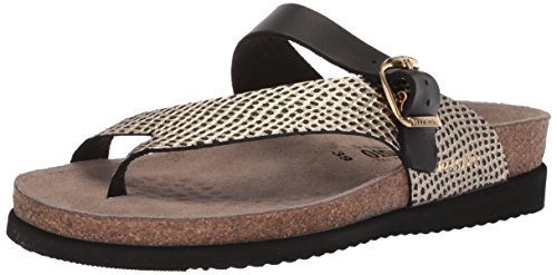 Mephisto Women's Helen Mix Slide Sandal, Black, 10 M US