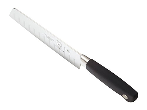 Mercer Culinary M21067 Genesis Nakiri - Granton Edge de 7 pulgadas, Acero Inoxidable, negro