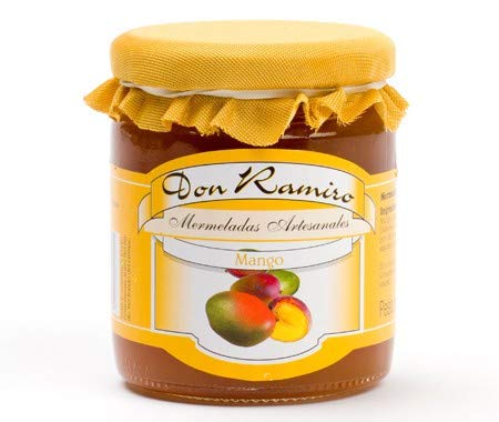 Mermeladas Don Ramiro - Mermelada Artesana Casera de Mango Elaborada sin conservantes, ni colorantes y apta para personas alérgicas al gluten, 250 gr.