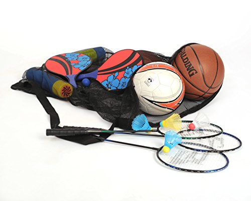 Mesh Ball Bag With Shoulder Strap. 30 x 40 Inches with Drawstring Closure. Made in The U.S.A by Keeble Outlets