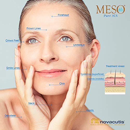 MESO Pure HA ácido hialurónico no reticulado (15 mg/ml) para tratamientos de microneedling y mesoterapia. Un complejo de ácidos hialurónicos de diferentes pesos moleculares (1x2.5 ml)