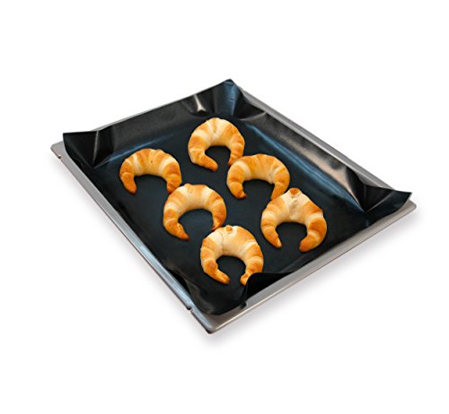 Metaltex Dolceforno Lámina de teflón para Horno, Negro, 33 x 40 x 0.1 cm