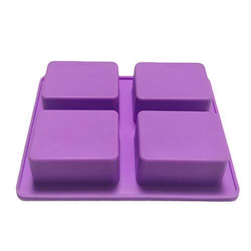 MHwan Molde de Jabón de Silicona Rectangular, Moldes de Silicona para Jabón, Molde de Jabón Hecho a Mano Molde de Silicona Rectangular Reutilizable para Pastel de Chocolate y Hacer su Propio Jabón