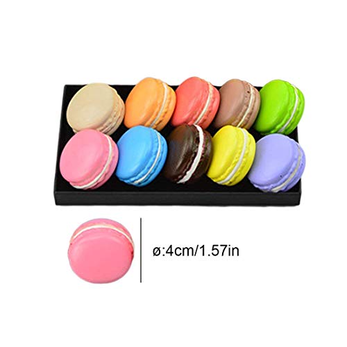 mi ji 1 PCS Portable Creativa Mini Macaron Shaped Box Almacenamiento Caramelo Organizador de la joyería de la píldora del envase del Caso Color al Azar para su casa