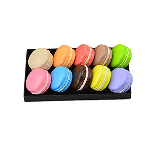 mi ji 1 PCS Portable Creativa Mini Macaron Shaped Box Almacenamiento Caramelo Organizador de la joyería de la píldora del envase del Caso Color al Azar para su casa