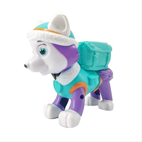 miaomiao Juguete de peluchePatinetas para Perros Cachorros La Nieve Se Puede Deformar Patrulla Canina PVC Muñeca Juguetes Figura De Acción Modelo Juguetes