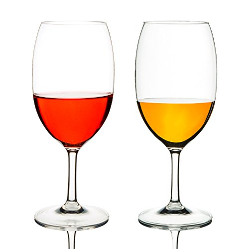 MICHLEY Copas de Vino, 100% Tritan-plástico Irrompible Copas Vino Cristal, 55 cl Copas de Vino Tinto Grandes, BPA y EA Gratis Vasos de plastico Conjunto de 2