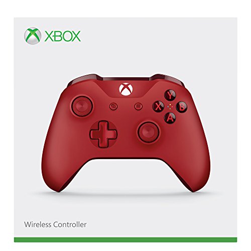 Microsoft - Mando Inalámbrico, Color Rojo (Xbox One), Bluetooth