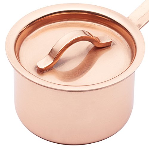 Mini cazo de cobre Kitchencraft para Masterclass Artesà, olla para servir, cobre, 6,5 cm