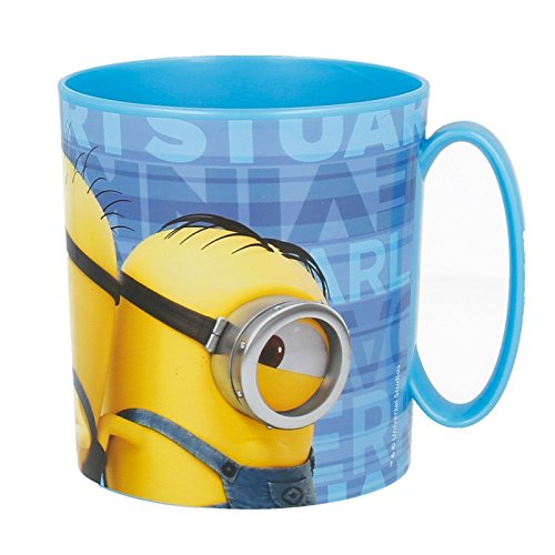 MINIONS 2158; Taza microondas 350 ml; Producto de plástico; Libre BPA.