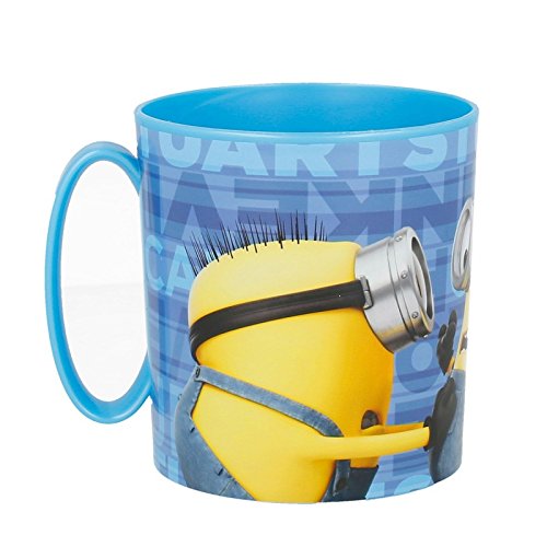 MINIONS 2158; Taza microondas 350 ml; Producto de plástico; Libre BPA.