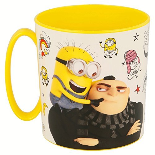 Minions ALMACENESADAN, 0412, Taza microondas GRU 3, Despicable Me3,, 350 ml