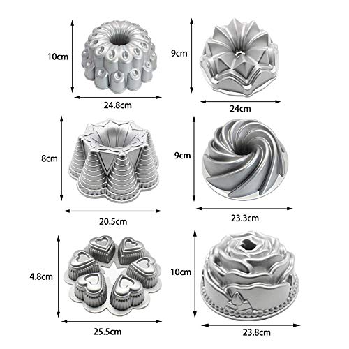 Mirabellini Bundt Pans,Molde de Torta para Suministros de Cocina de Bricolaje