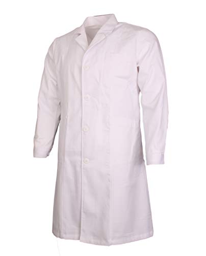 MISEMIYA - Bata Laboratorios Unisex Uniforme Laboral CLINICA Hospital Limpieza Ref:901 - M, Blanco