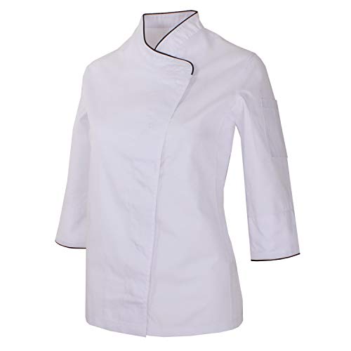 MISEMIYA - Chaquetas Uniformes Chef COCINERA Mangas LARGAS - Ref.703 - XXXL, Blanco