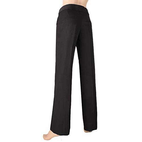 MISEMIYA - PANTALÓN Camarera Barista COCTELERA PANTALÓN Chino Ref-837-44, Negro