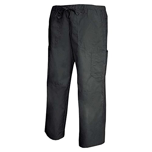 MISEMIYA - PANTALÓN Cintura Baja con CORDÓN Uniforme Laboral CLINICA Hospital Limpieza Veterinaria SANIDAD HOSTELERÍA Ref-Q8114 - XX-Large, Negro