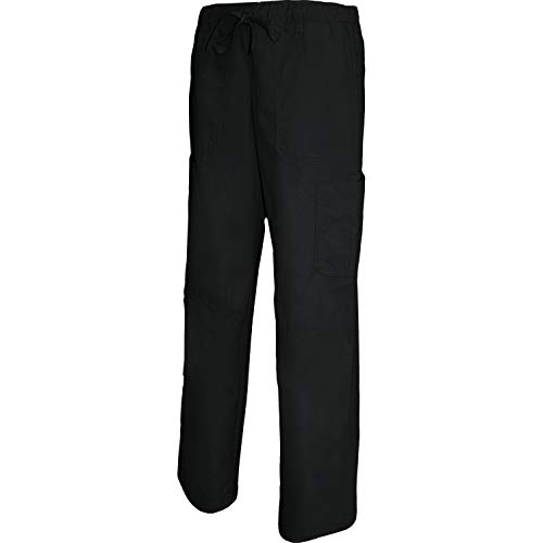 MISEMIYA - PANTALÓN Cintura Baja con CORDÓN Uniforme Laboral CLINICA Hospital Limpieza Veterinaria SANIDAD HOSTELERÍA Ref-Q8114 - XX-Large, Negro