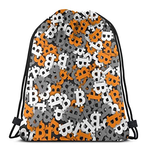 Mochila clásica con cordón apilado, con palabra inglesa, mochila con cordón impermeable, para adultos, senderismo, mochila de deporte, bolsa de almacenamiento para niños