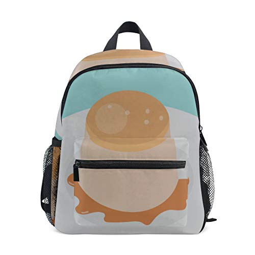 Mochila Cute Kids Backpack Pudding Flan de Caramelo Postre Comida Niños Bolsa Mochila para niños Mochila Mochila Escolar