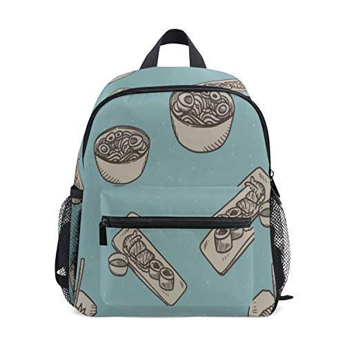 Mochila de Viaje Mochila pequeña Creativa de Moda Cartoo Kitchen Wok Mochila pequeña para Adolescentes Tamaño Hebilla Frontal en el Pecho para Viajes Escolares