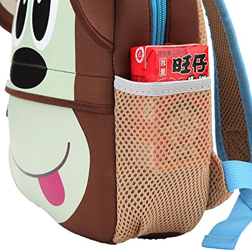 Mochila para niños, Animal Mochila Escolar TEAMEN® Toddler Kids Mochila Escolar para niños pequeños, Mochila para 2-5 años (Mono)