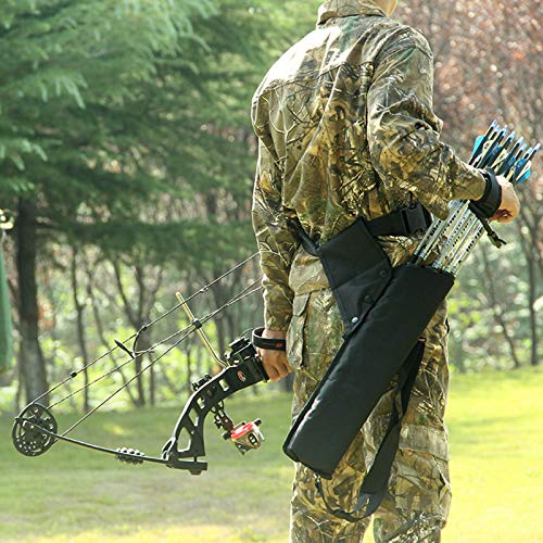 Mochila Quiver, Tiro Con Arco Quiver 3 Tubos, Con Bolsillos Dobles, Impermeable, Ajustable Para Caza, PráCtica De Tiro, Flecha, Puede Contener 20-24 Flechas