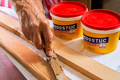 MODOSTUC - Masilla profesional de pasta lista para uso en interiores, ideal para madera y pared de secado rápido y adherencia perfecta, 5 kg.