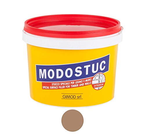 MODOSTUC - Masilla profesional de pasta lista para uso en interiores, ideal para madera y pared de secado rápido y adherencia perfecta, 5 kg.