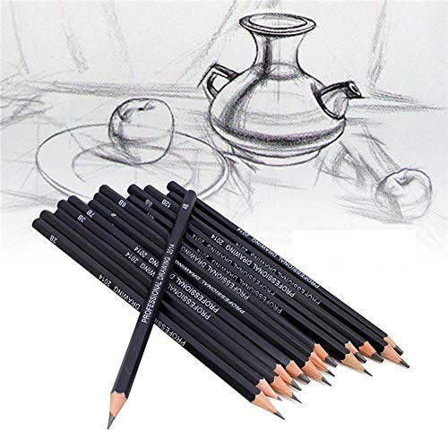 Moent Herramienta de Pintura Art Sketch 14PC 6H-12B Professinal Sketch Art Drawing Pencil Sketching Pencil Office & Stationery