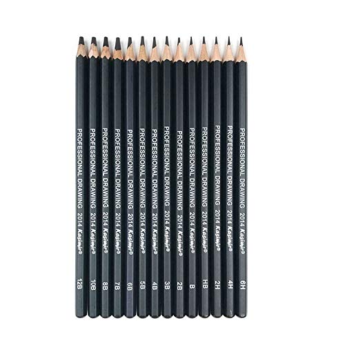 Moent Herramienta de Pintura Art Sketch 14PC 6H-12B Professinal Sketch Art Drawing Pencil Sketching Pencil Office & Stationery