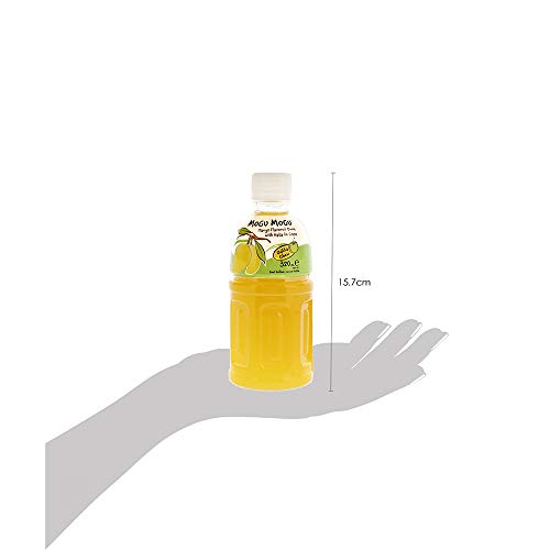 Mogu Mogu - Bebida Con Sabor A Mango Con Topping De Gelatina Para Masticar Sin Parar 320Ml