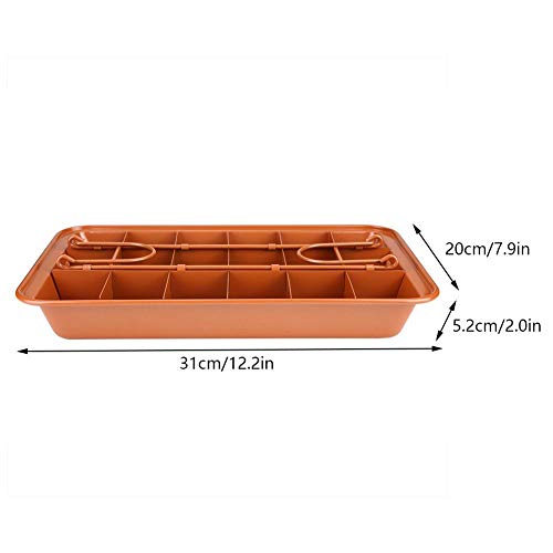 Molde antiadherente para hornear, utensilios de horneado, reutilizable, para hornear y hacer brownies, utensilios de hornear