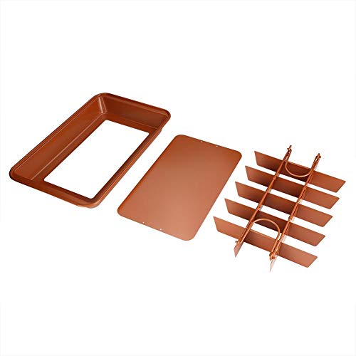 Molde antiadherente para hornear, utensilios de horneado, reutilizable, para hornear y hacer brownies, utensilios de hornear