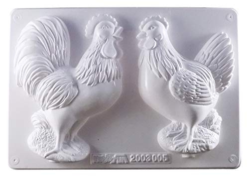 Molde para de gallo y gallina