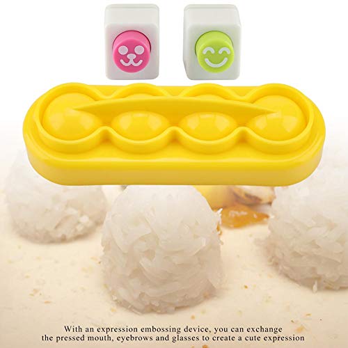 Moldes pequeños para bolas de arroz con forma de sushi de grado alimentario de polipropileno, para hacer comidas en casa o en fiestas infantiles