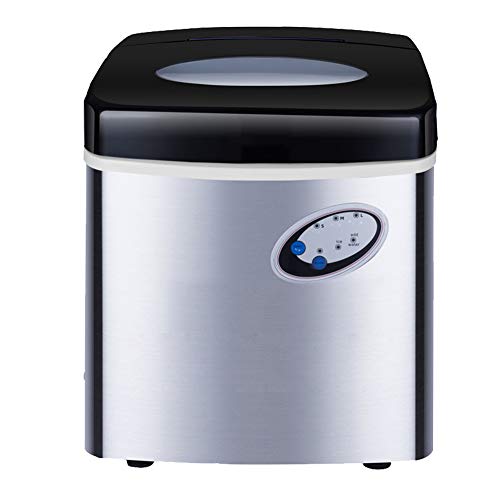 Momcares Refrigeración Eficiente Mini Hielo, Hielo, 30 kg de Hielo en 24 horas, Negro, Máquina automática de Hielo Hogar Cocina, Oficina, Máquina de Hielo Portátil