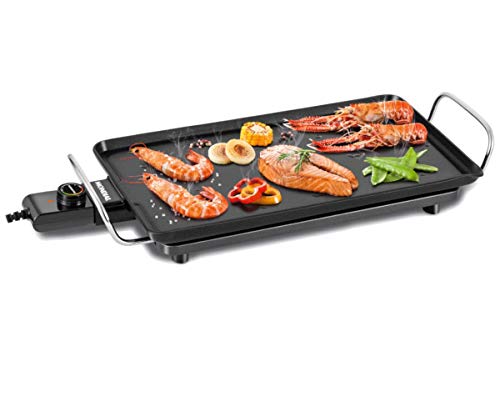 Mondial Family Plancha, Parrilla, 2500 W, Acero Inoxidable, Negro