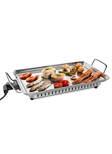 Mondial LAMONDIAL Plancha, Parrilla, 1600 W, Acero Inoxidable, Inox