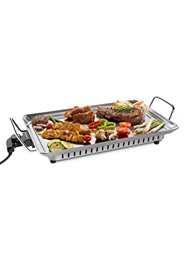 Mondial LAMONDIAL Plancha, Parrilla, 1600 W, Acero Inoxidable, Inox