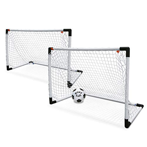 Mondo - Set de 2 Mini porterías para fútbol y balón (18014)