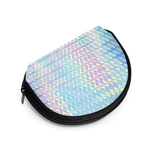 Monedero pequeño holográfico con Holograma de Color arcoíris Colorido para Mujer, Bonita Bolsa de Monedas para niña, Bolsa de Almacenamiento, Bolsa de Concha