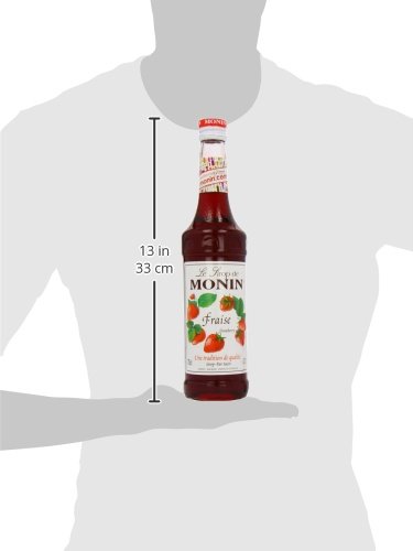 Monin Fraise (sin alcohol) - 3 Paquetes de 3 x 233.33 ml - Total: 2100 ml