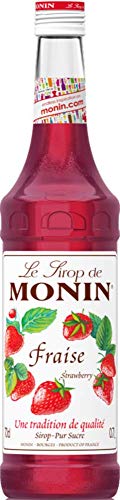 Monin Fraise (sin alcohol) - 3 Paquetes de 3 x 233.33 ml - Total: 2100 ml