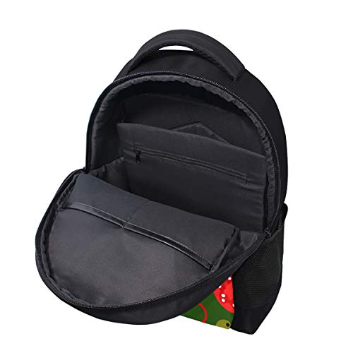 MONTOJ Mochila de Viaje para portátil de poliéster con Ingredientes Coloridos de Pizza